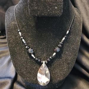 Park Lane Black Crystal Necklace